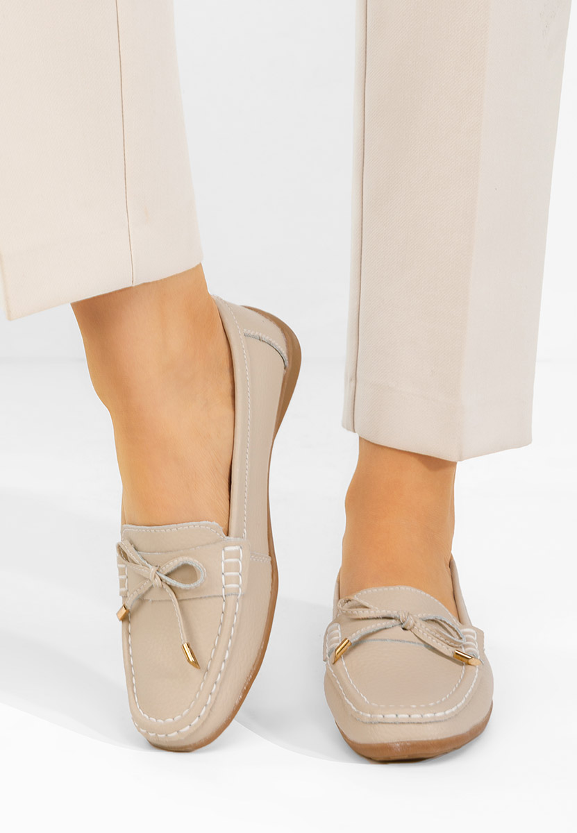 Mocassini donna pelle Nemesia nude