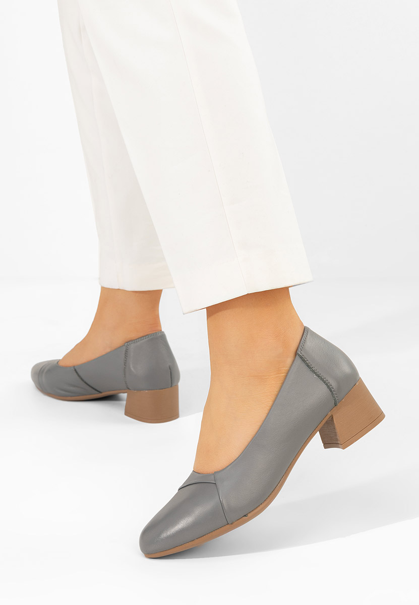 Scarpe pelle Giulieta grigio