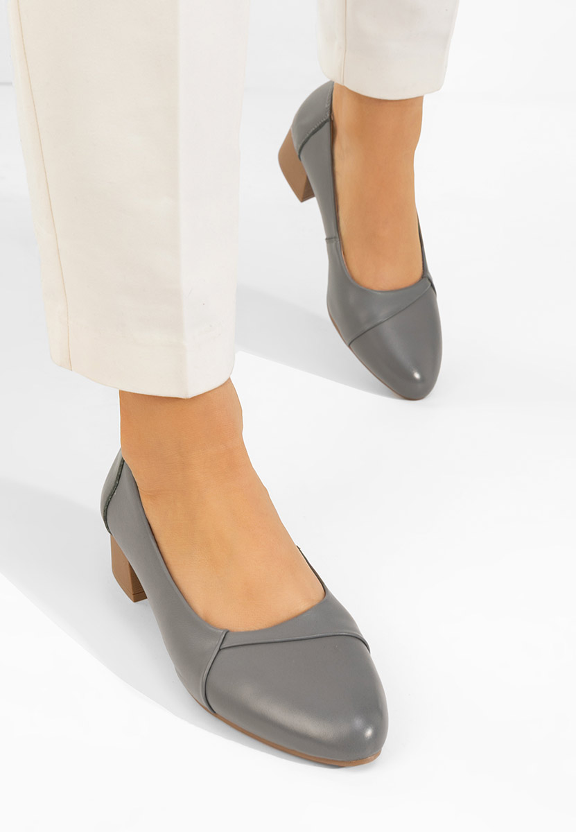 Scarpe pelle Giulieta grigio