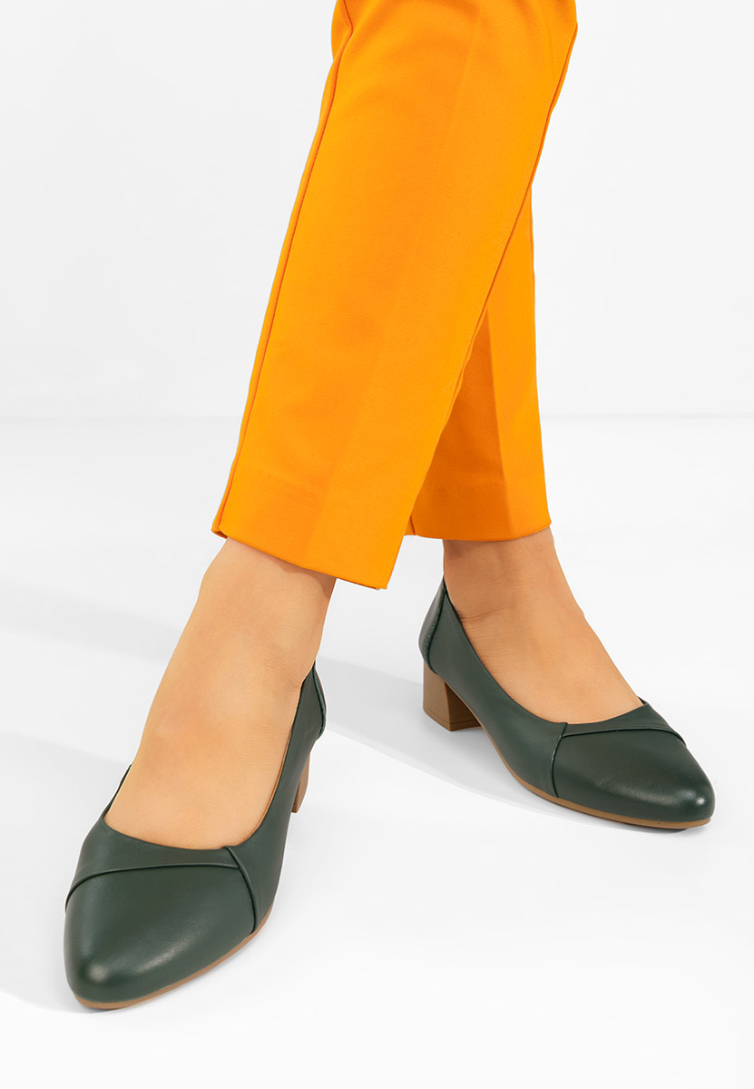 Scarpe pelle Giulieta verdi