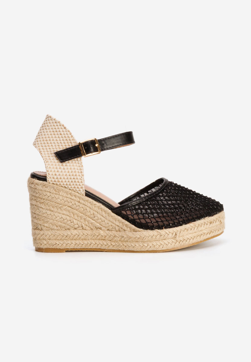 Espadrillas zeppa Racelia nero