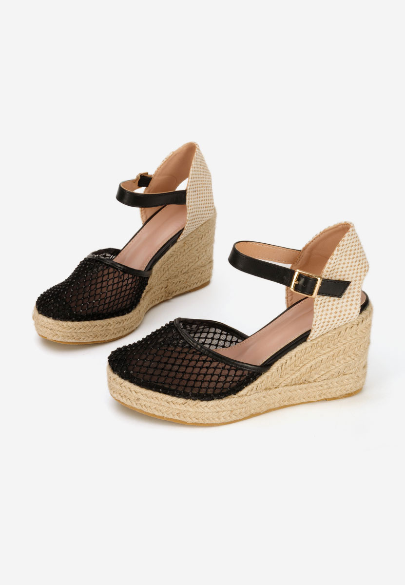 Espadrillas zeppa Racelia nero
