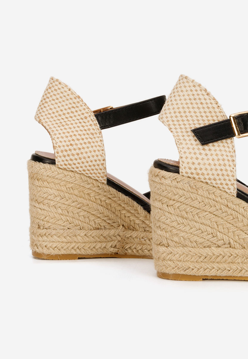 Espadrillas zeppa Racelia nero