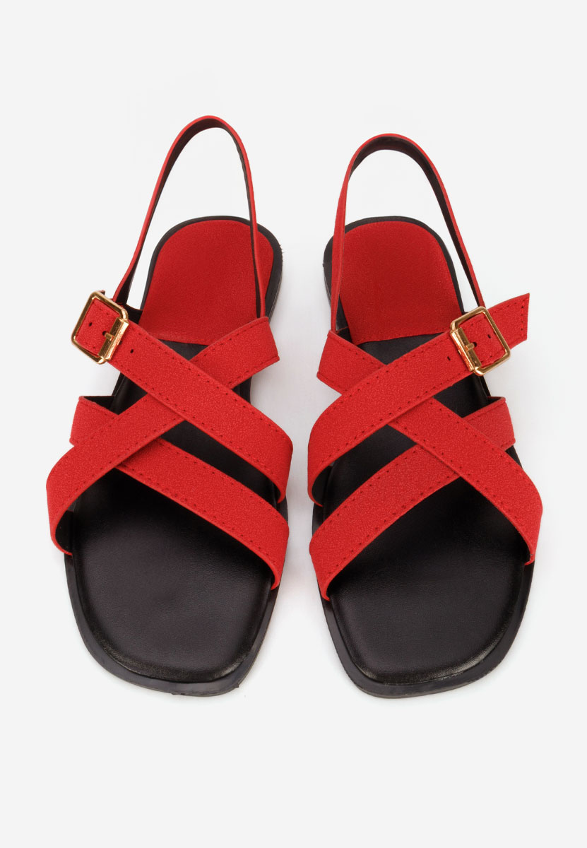 Sandali bassi Anissea rosso