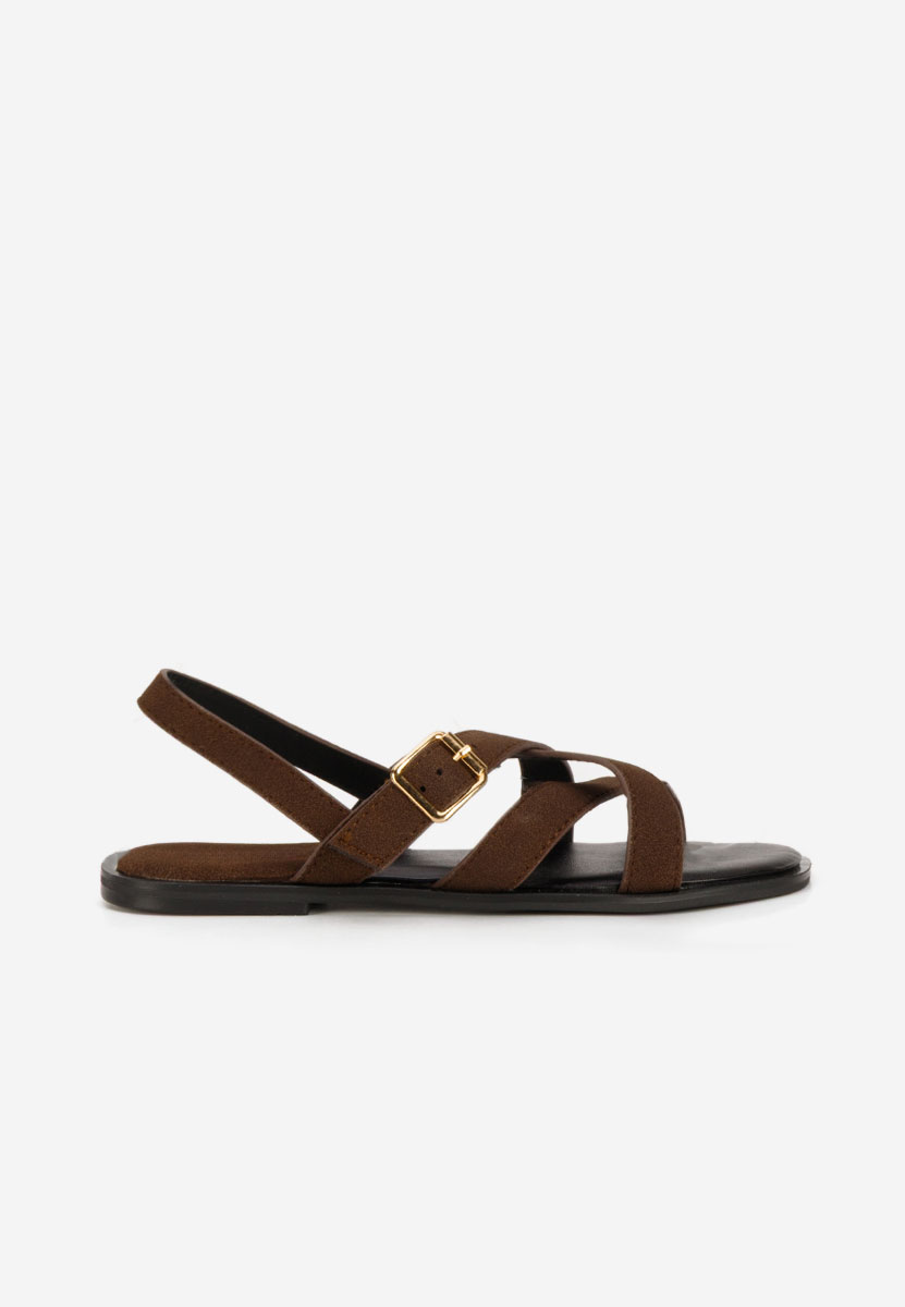 Sandali bassi Anissea marrone