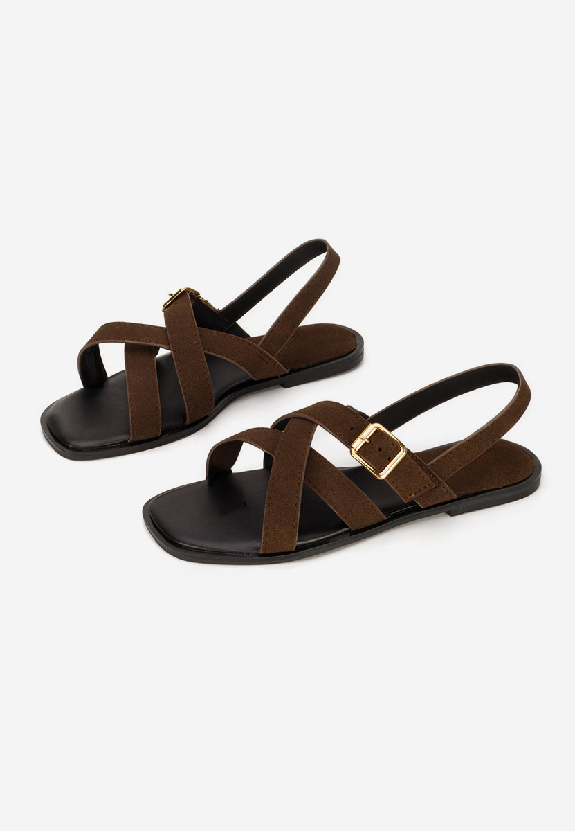 Sandali bassi Anissea marrone