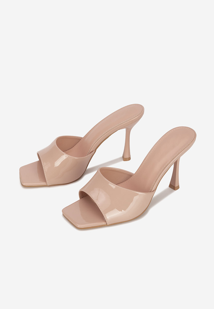 Ciabatte con tacco Eliseia beige