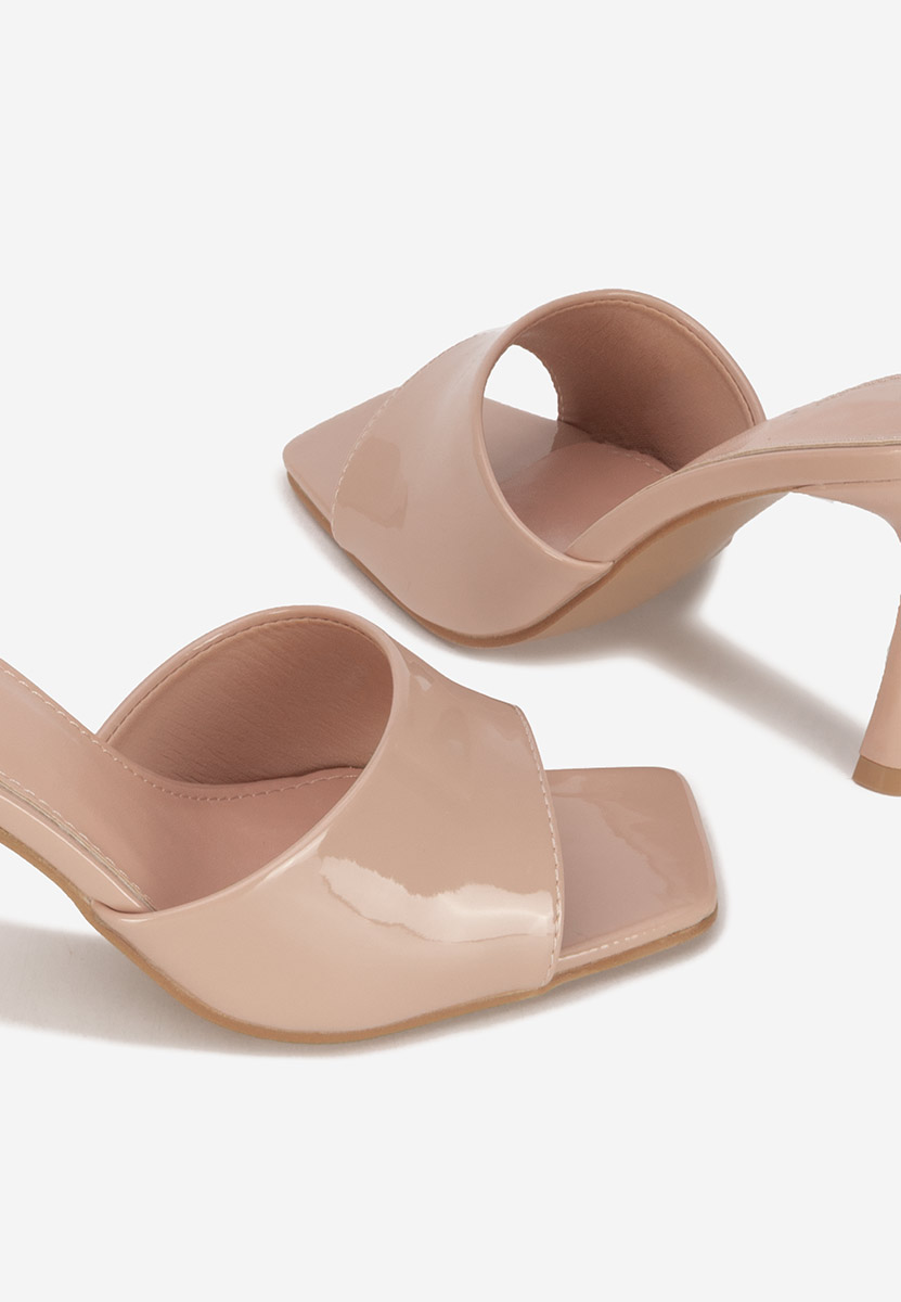 Ciabatte con tacco Eliseia beige