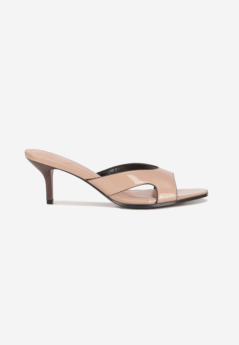 Ciabatte con tacco Zinadia beige