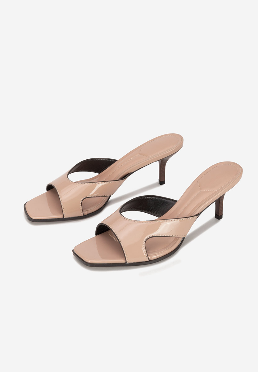 Ciabatte con tacco Zinadia beige