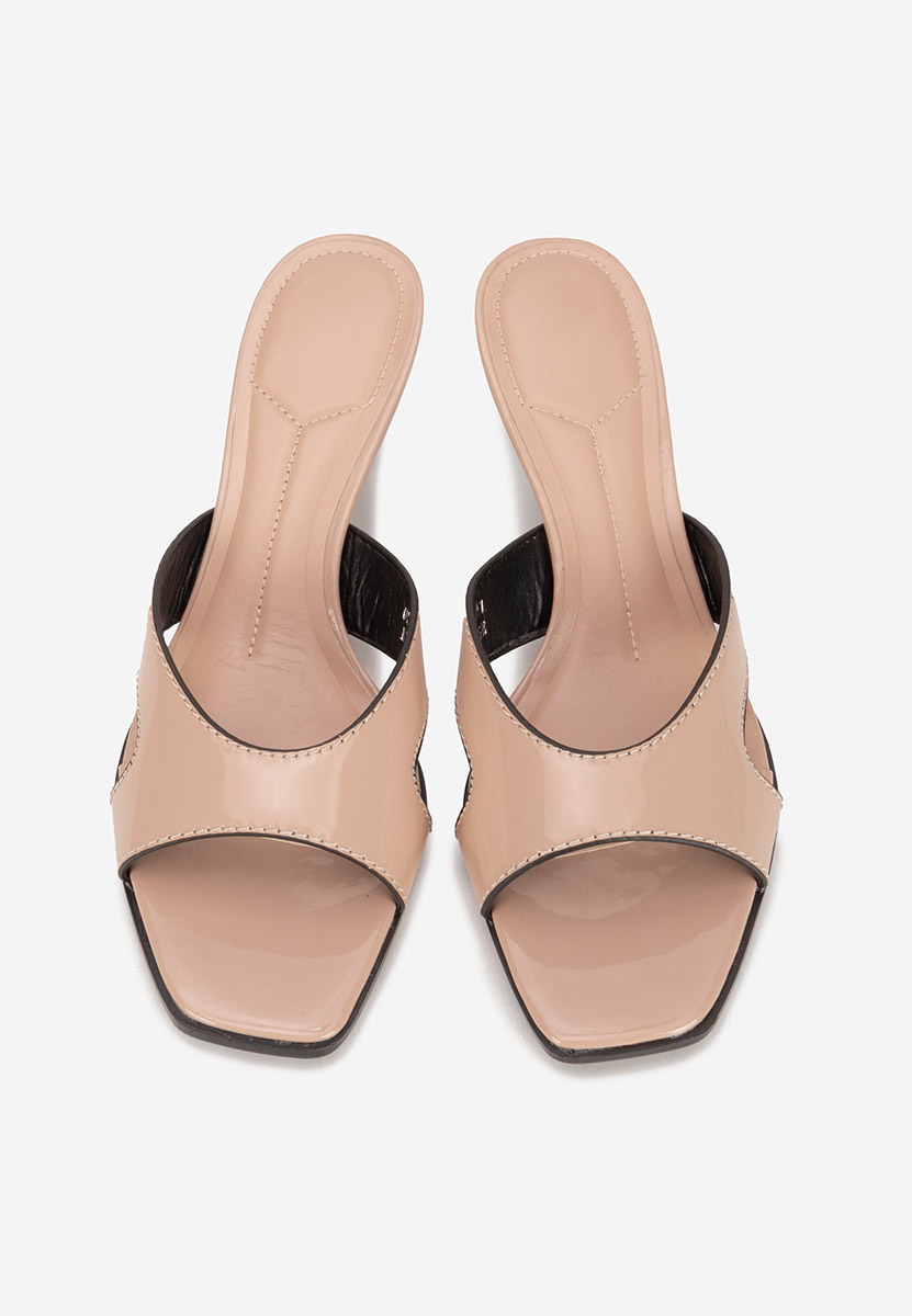 Ciabatte con tacco Zinadia beige