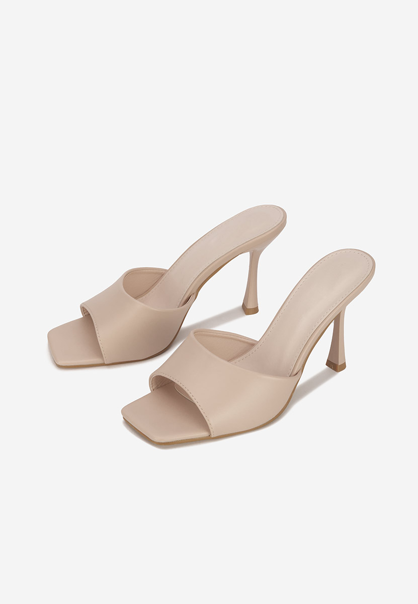 Ciabatte con tacco Eliseia V2 beige