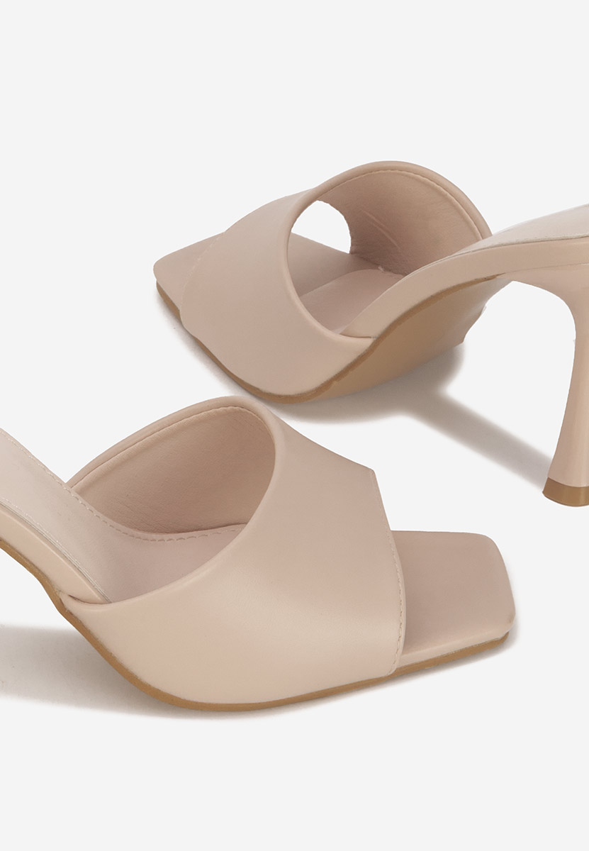 Ciabatte con tacco Eliseia V2 beige