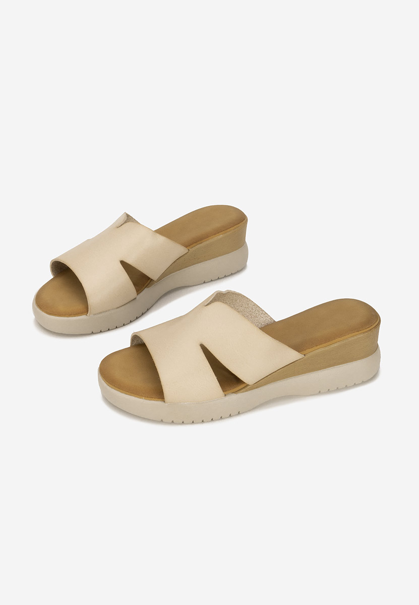 Ciabatte platform Miriay beige