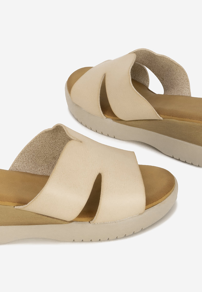 Ciabatte platform Miriay beige