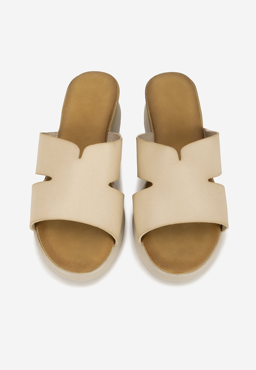 Ciabatte platform Miriay beige