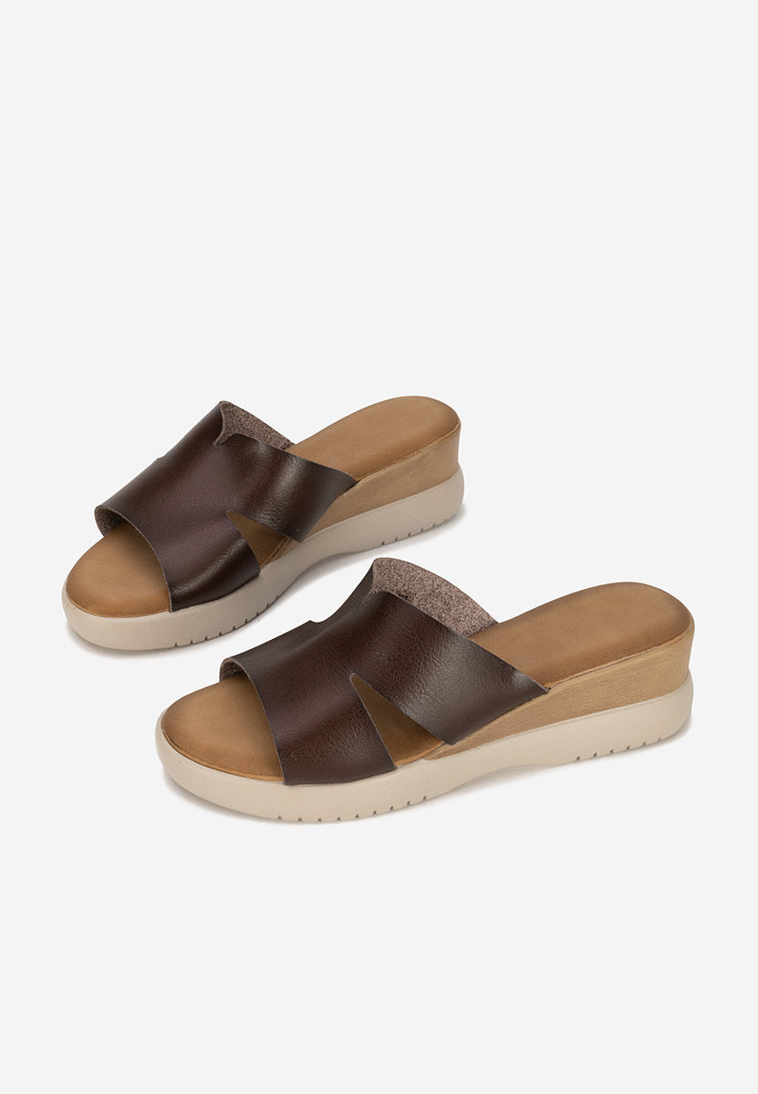 Ciabatte platform Miriay marrone