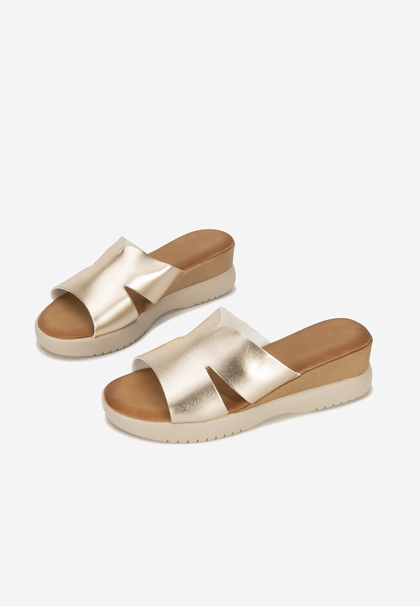 Ciabatte platform Miriay oro