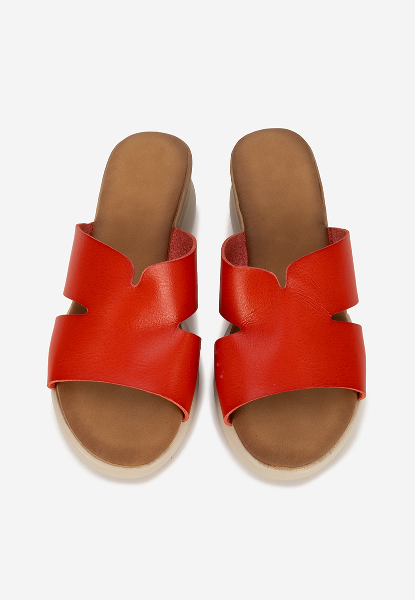 Ciabatte platform Miriay rosso