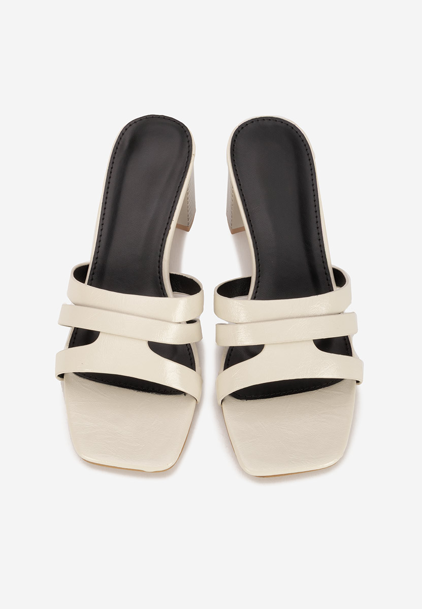 Ciabatte con tacco Genoveva V2 beige
