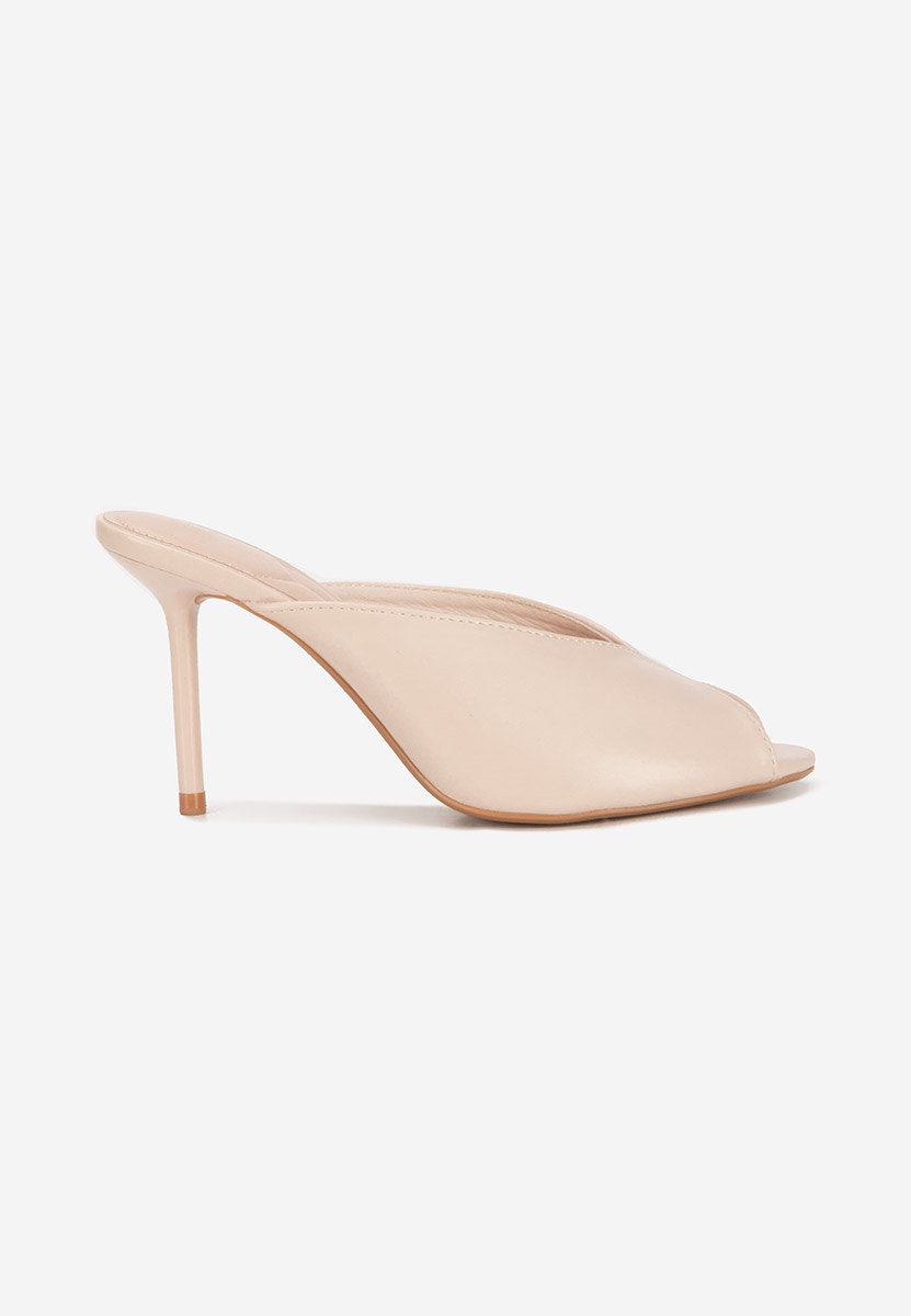 Ciabatte con tacco Sidina beige