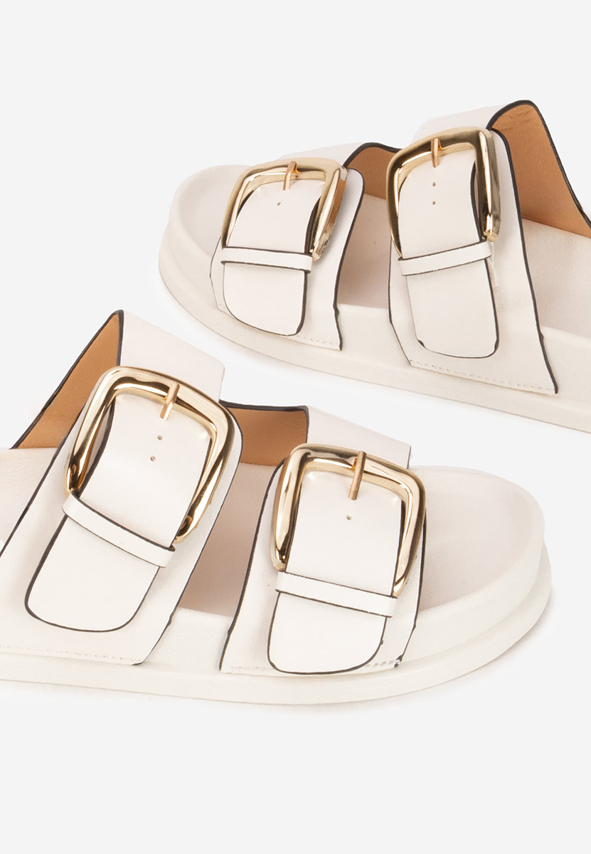 Ciabatte donna estive Teodia bianchi