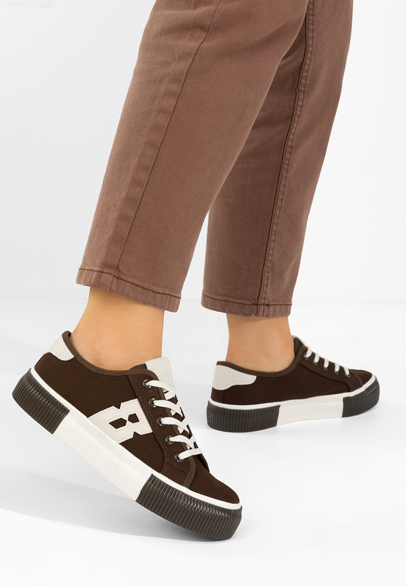 Sneakers donna Cleria marrone
