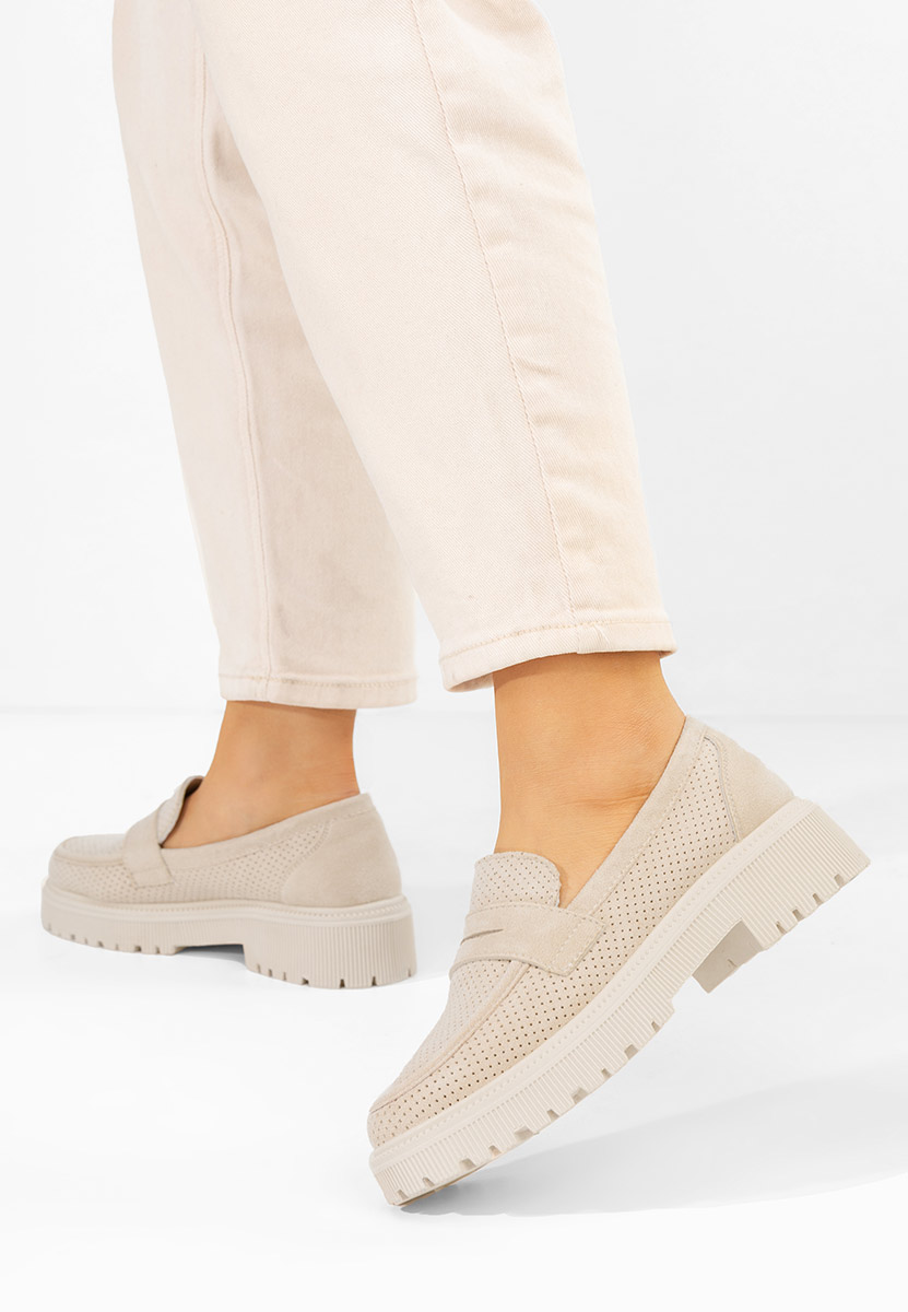 Mocassini da donna Krizzy beige