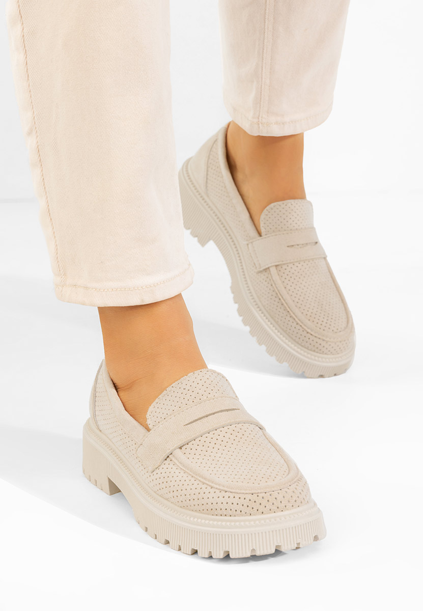 Mocassini da donna Krizzy beige