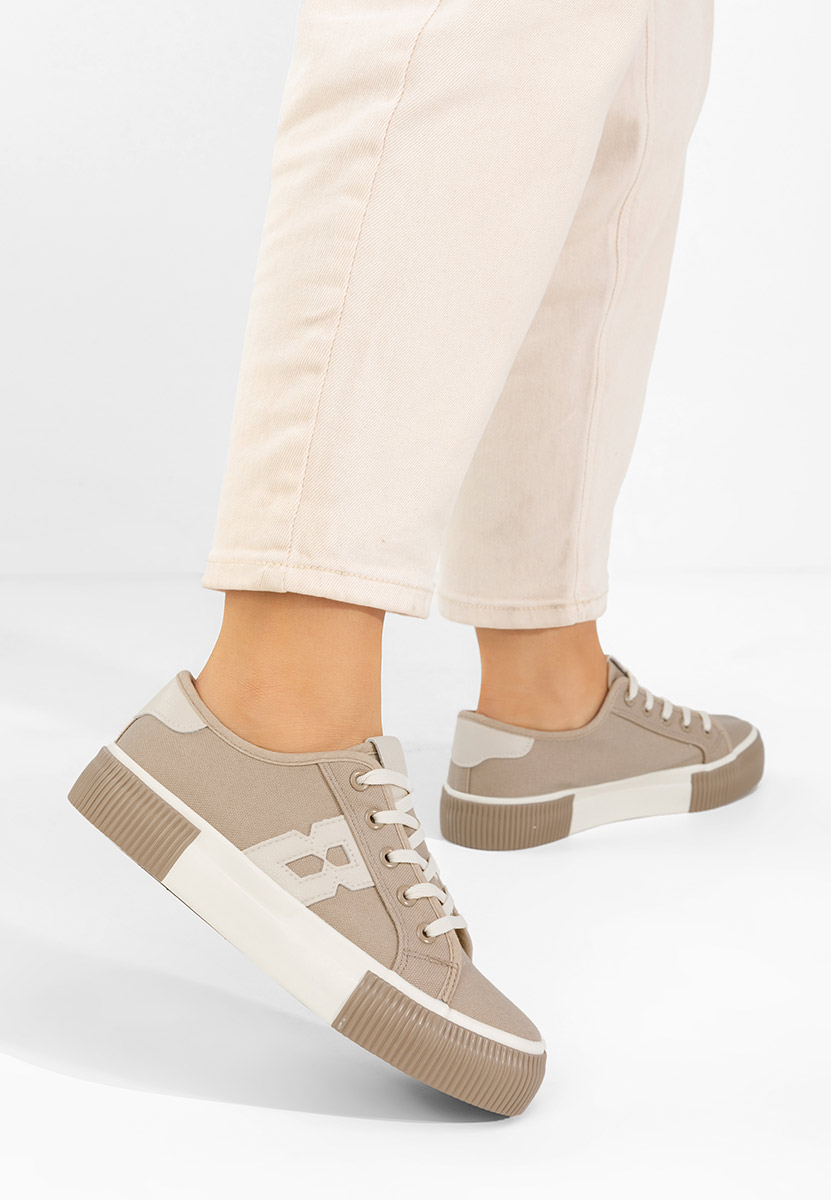 Sneakers donna Cleria beige