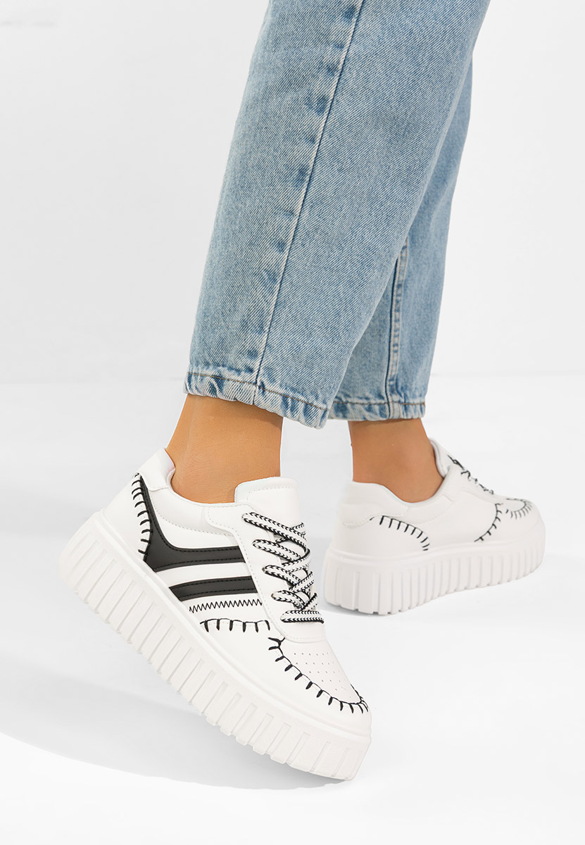 Sneakers con zeppa Brandie V2 bianchi