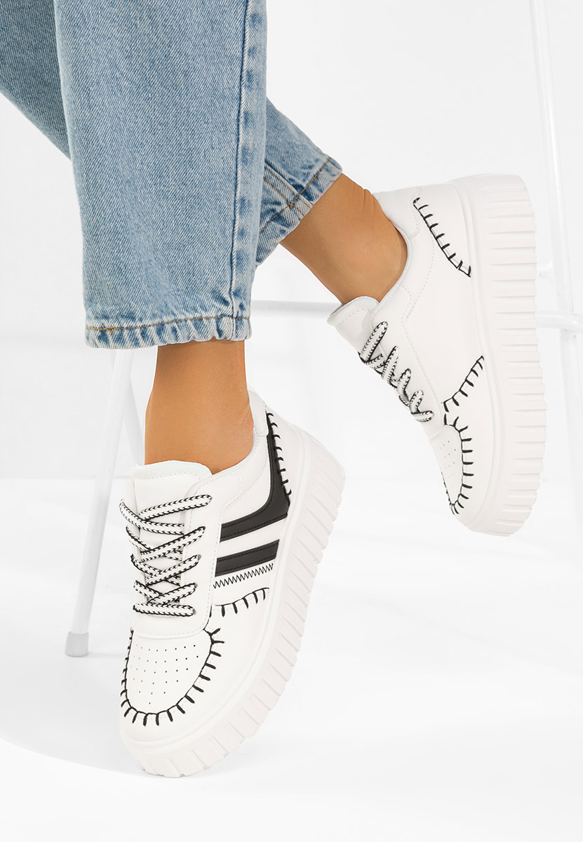Sneakers con zeppa Brandie V2 bianchi