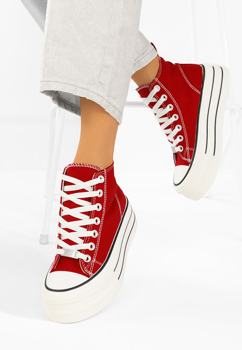 Scarpe da ginnastica con piattaforma Kimala V3 rosso