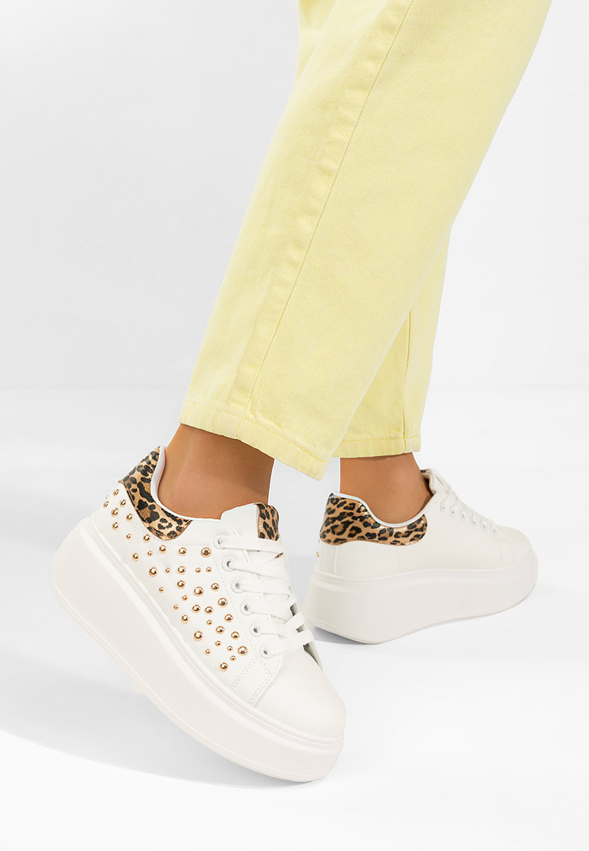 Sneakers con plateau Lindalia V4 bianchi