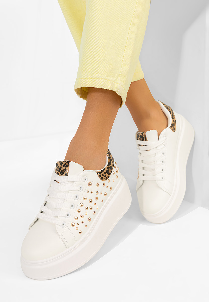 Sneakers con plateau Lindalia V4 bianchi