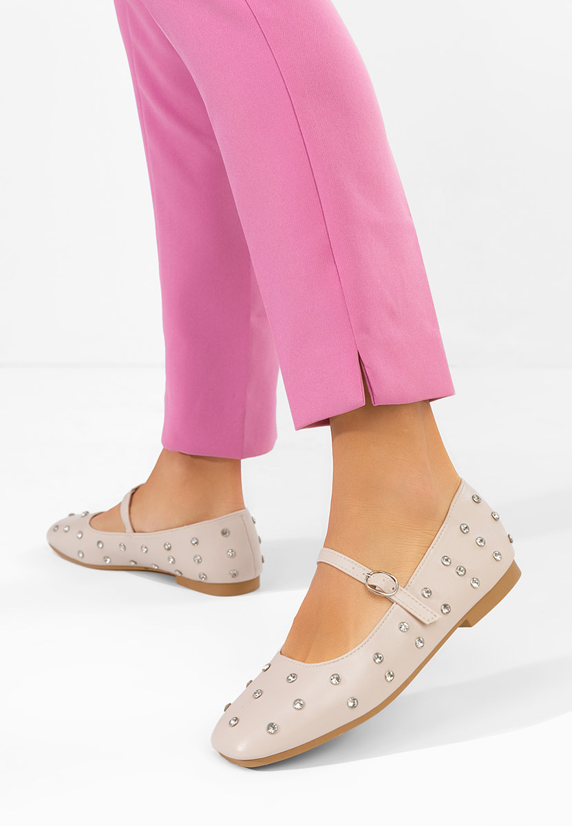 Ballerine con cinturino Anirra beige