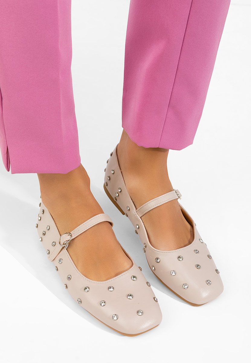 Ballerine con cinturino Anirra beige