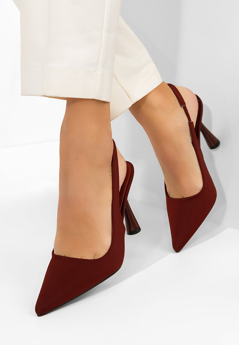 Décolleté Slingback Anabela granata