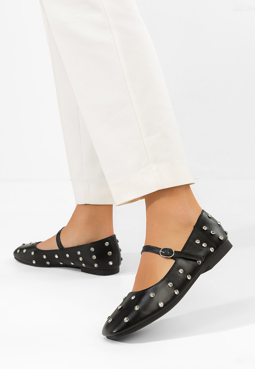 Ballerine con cinturino Anirra nero