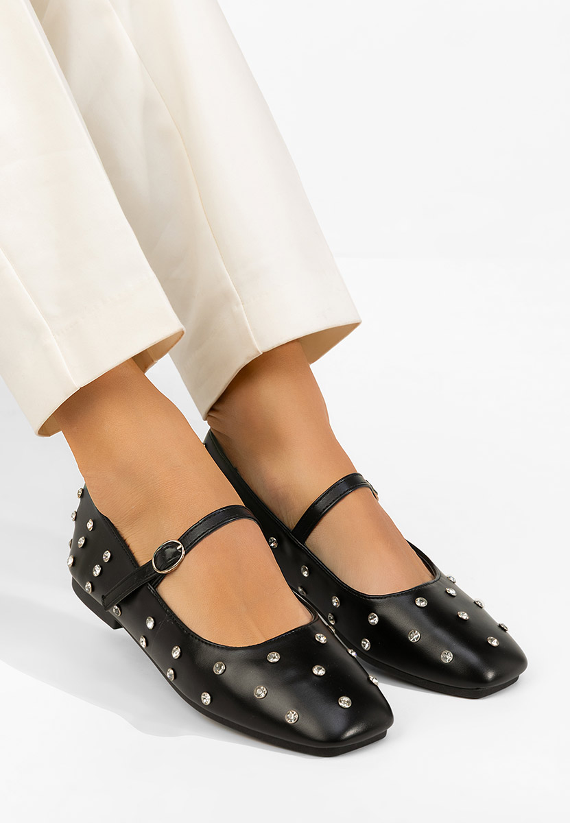 Ballerine con cinturino Anirra nero