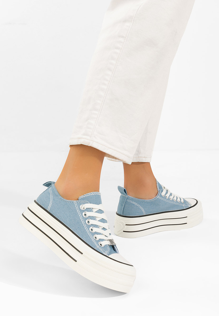 Scarpe da ginnastica con piattaforma Kimala denim