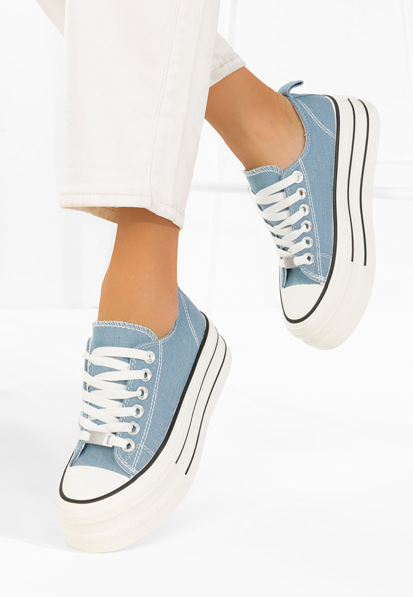 Scarpe da ginnastica con piattaforma Kimala denim