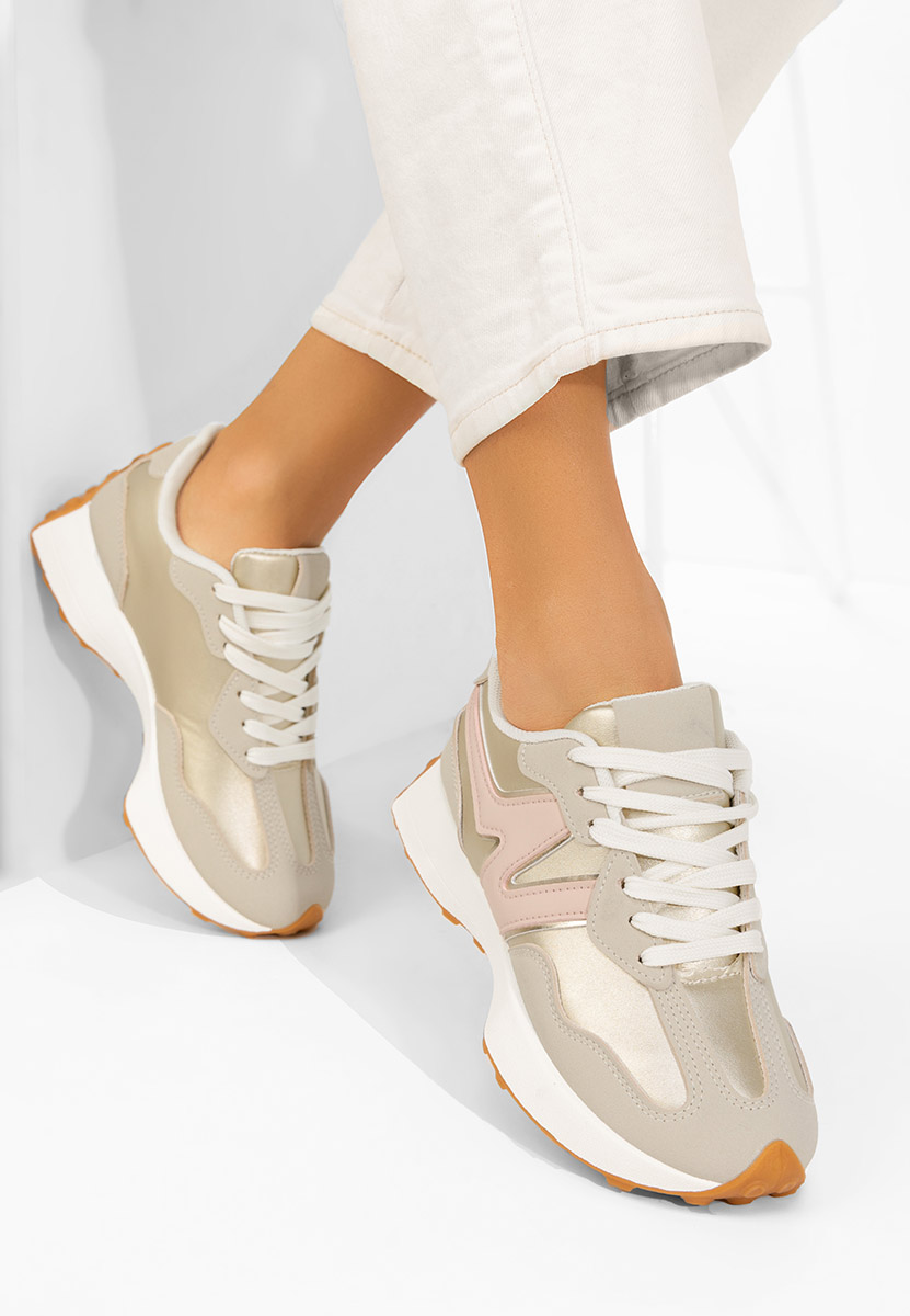 Sneakers donna Aminay beige