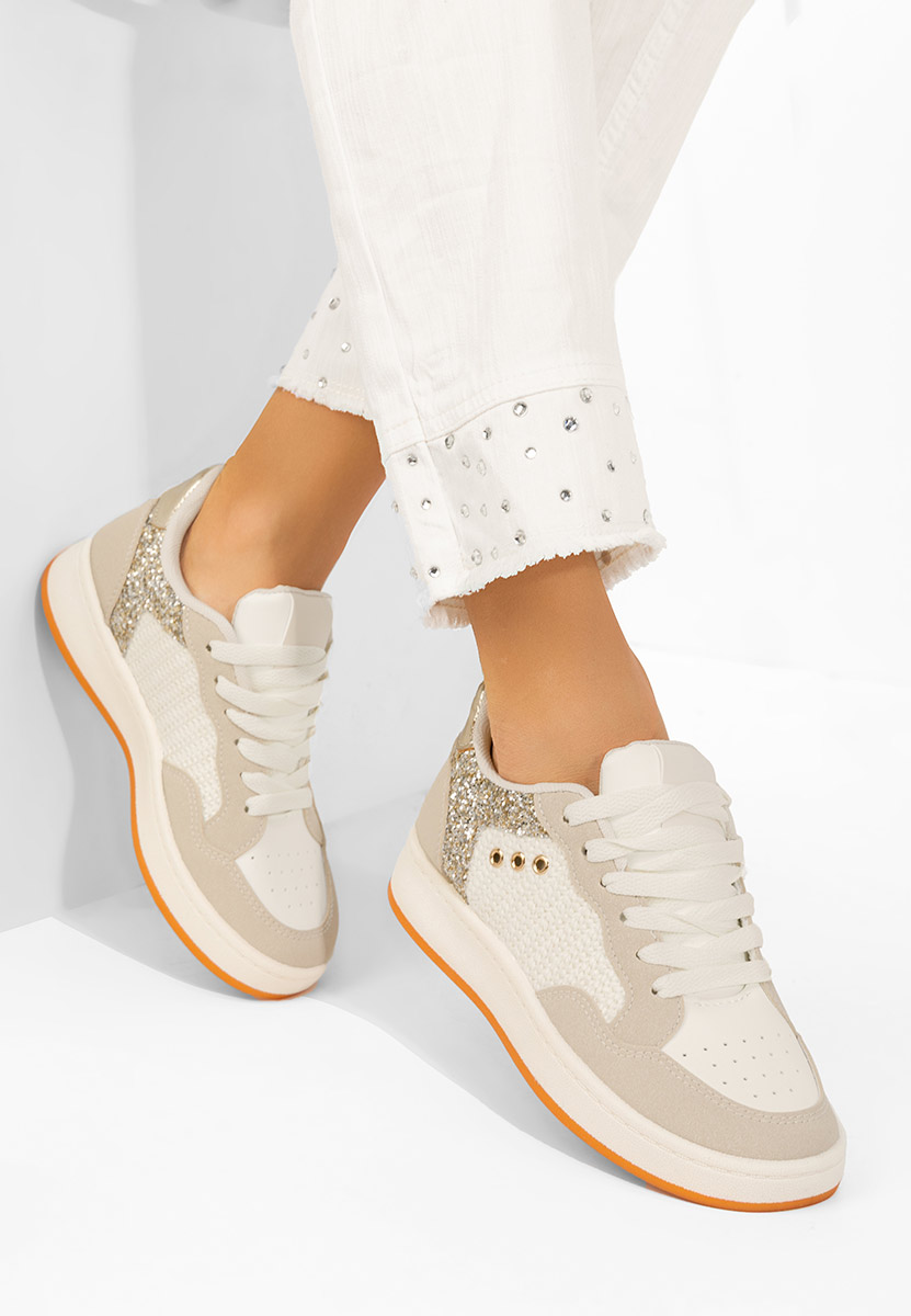 Sneakers donna Nerina beige