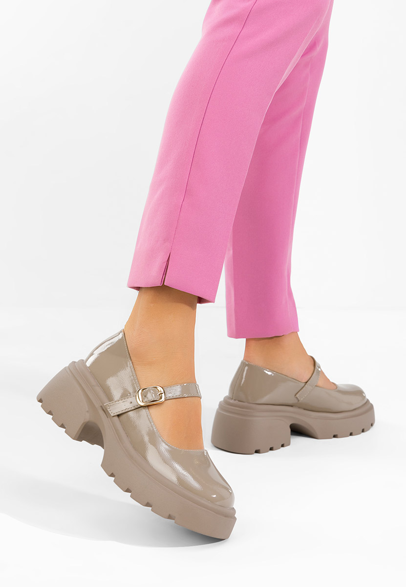 Scarpe con plateau Maliana cachi