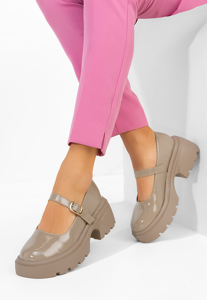 Scarpe con plateau Maliana cachi