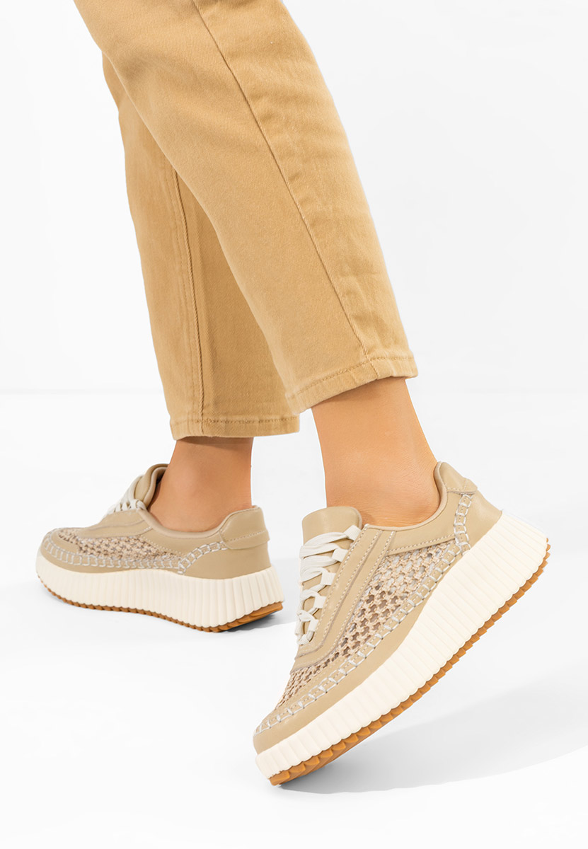 Sneakers donna Jessya beige