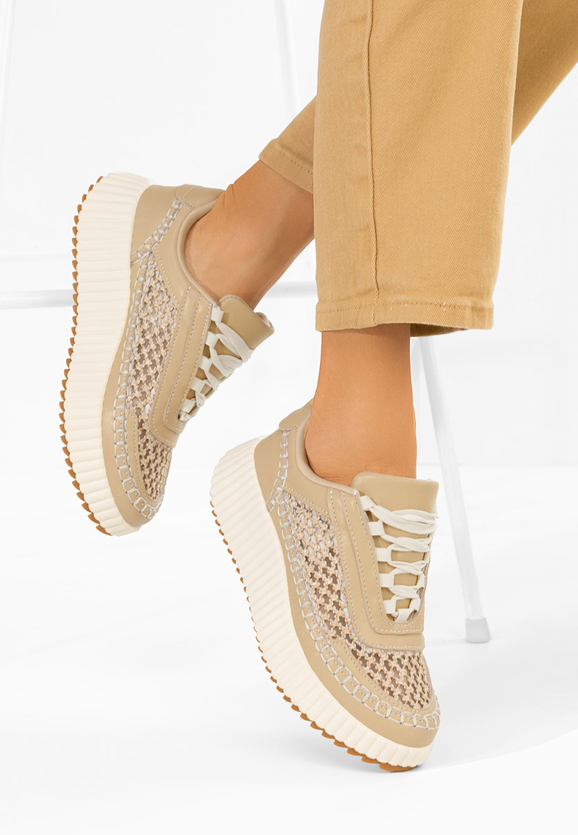 Sneakers donna Jessya beige