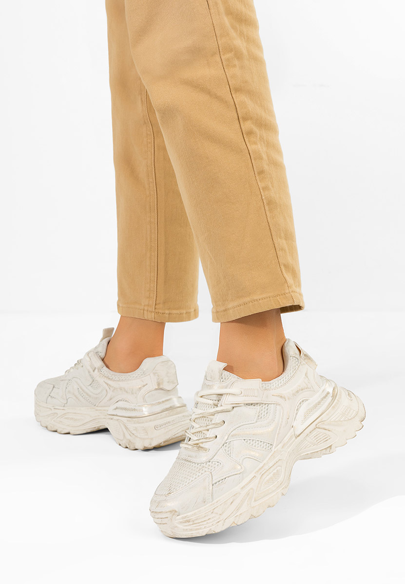 Sneakers con plateau Yalda beige