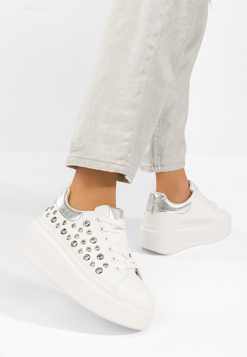 Sneakers con plateau Anaya V4 bianchi